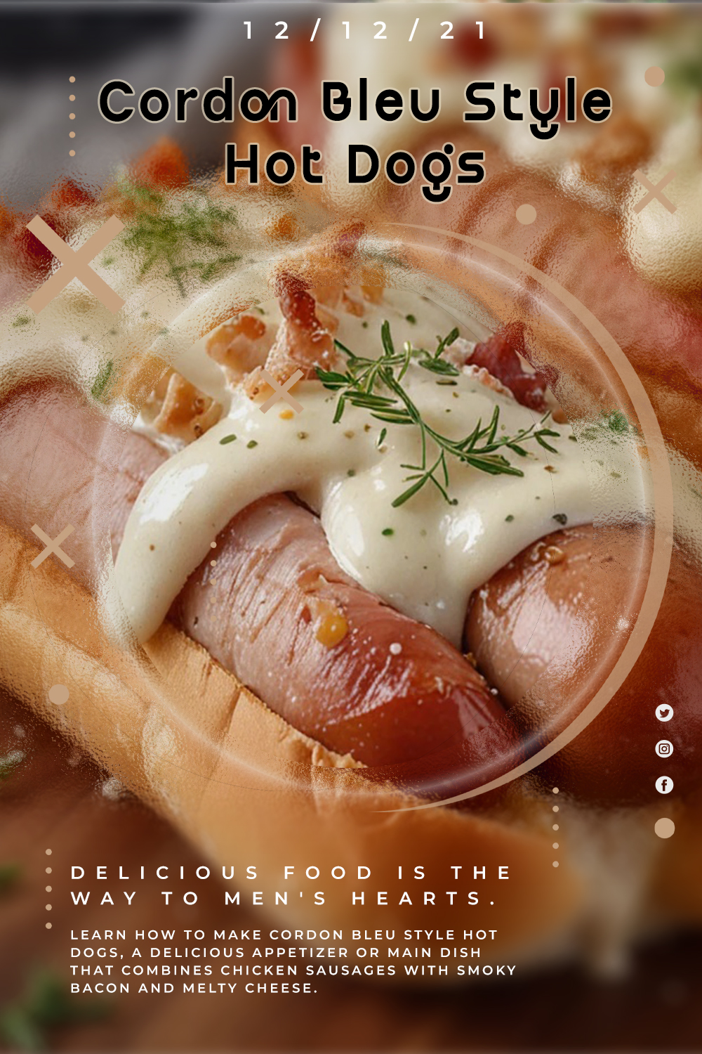 Cordon Bleu Style Hot Dogs
