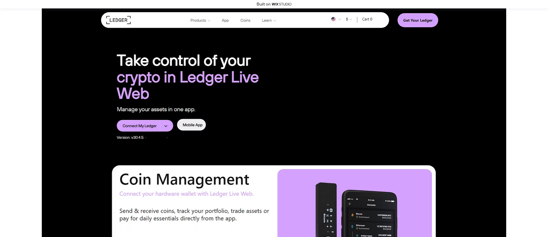 Screenshot of beginon-live.wixstudio.com