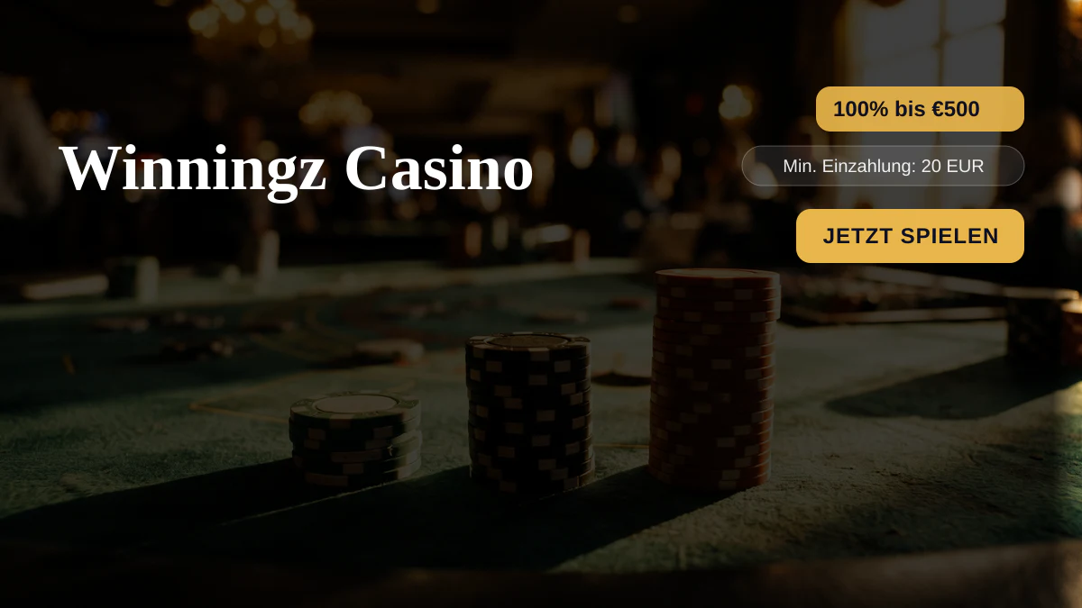 Winningz Casino &mdash; Willkommensbonus 100% bis &euro;500 + 200 FS, Zahlungen: Visa, Mastercard, Skrill, Neteller, Sofort