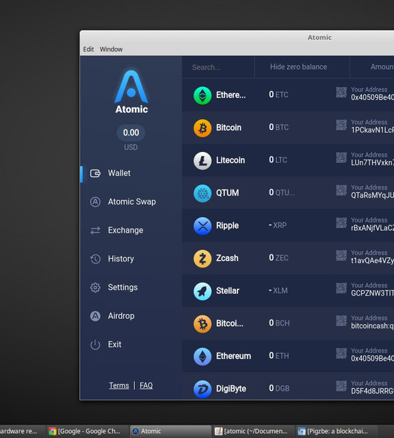 Atomic Wallet for Linux, Windows and Mac. Multi-asset Wallet with cross-chain Atomic Swap exchange and decentralized orderbook. We support over 300 coins and tokens. Manage your crypto portfolio in a single smooth interface http://bit.ly/2MFfTgG