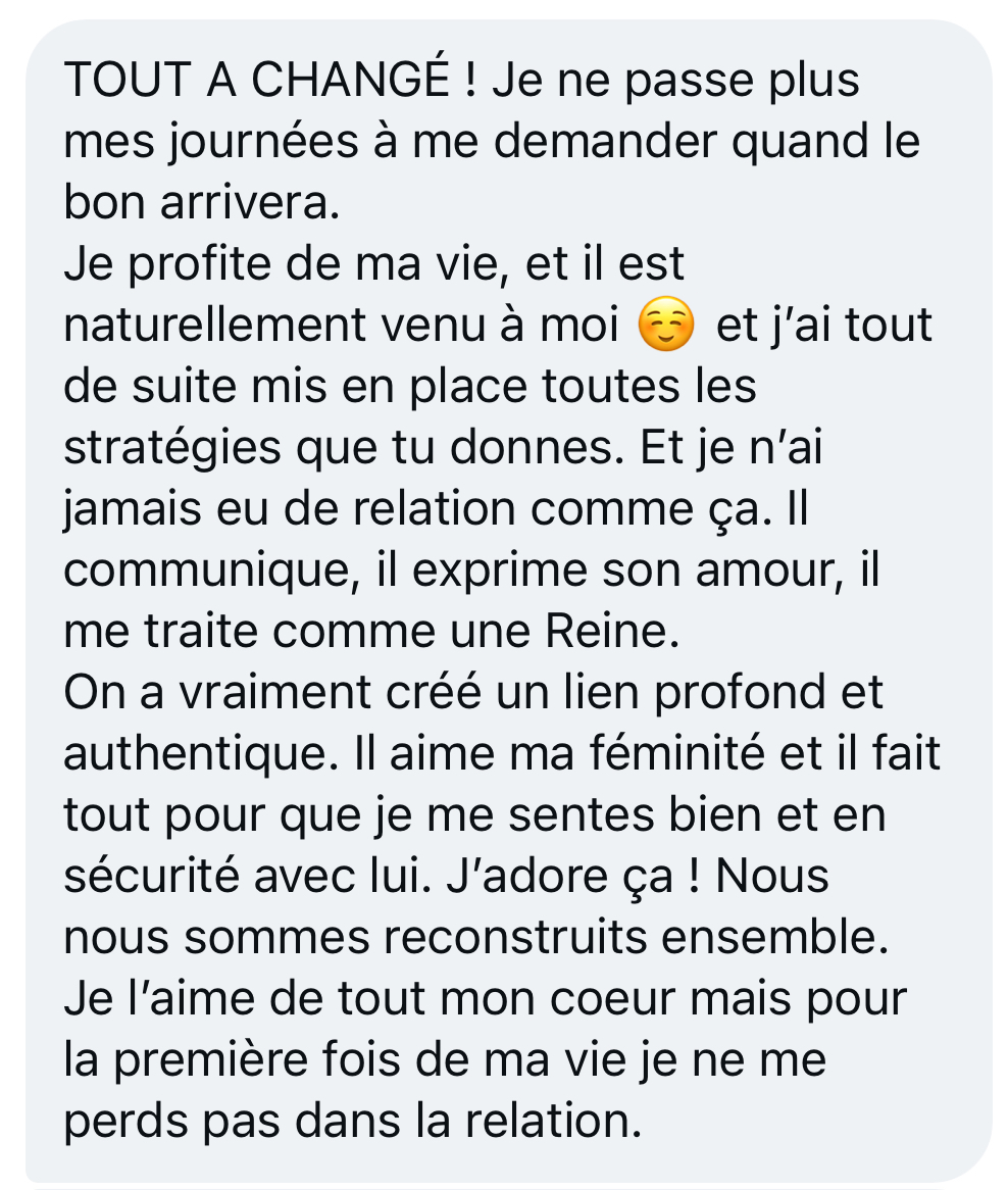 À propos 73 Témoignage d'une membre
