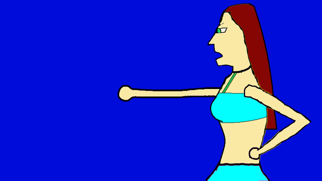 Beulah Is Swimming Poniting.png