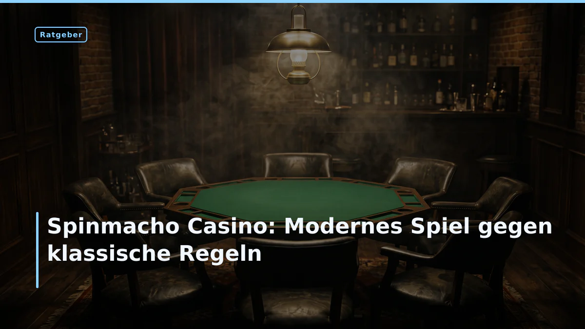 Spinmacho Casino: Modernes Spiel gegen klassische Regeln