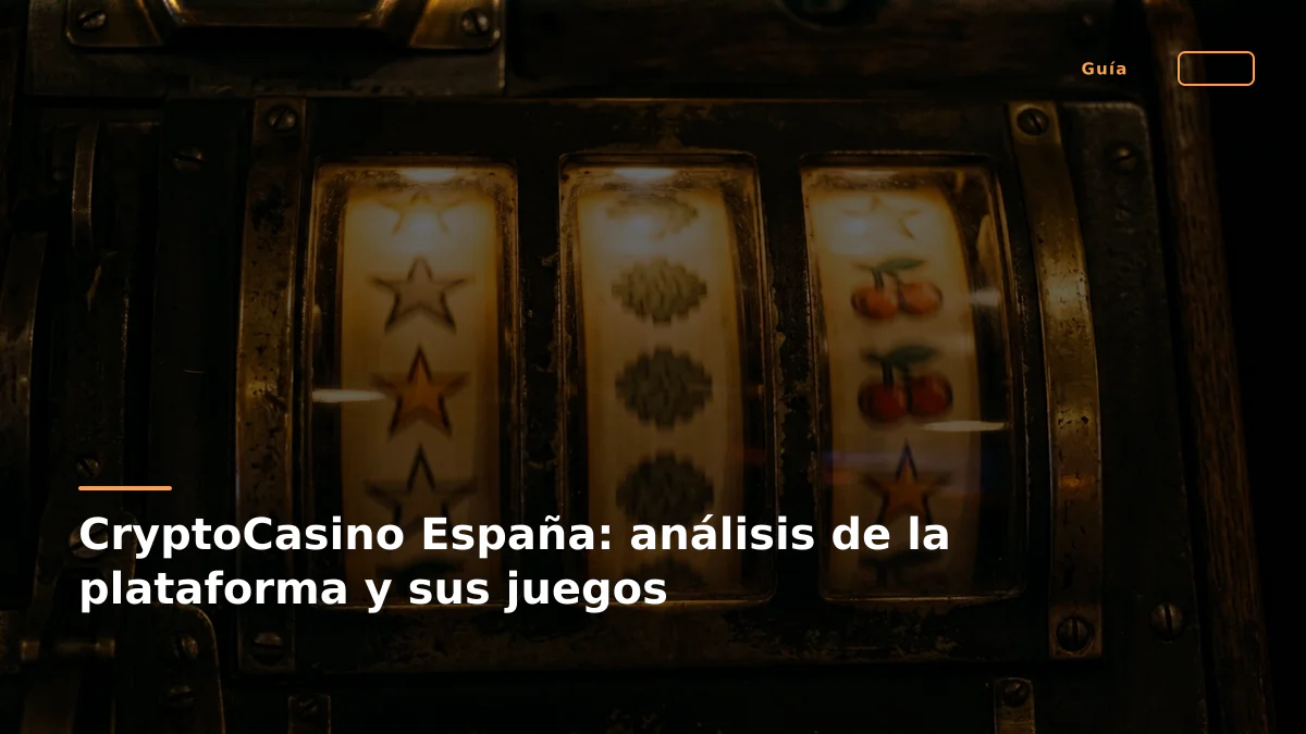 CryptoCasino España: análisis de la plataforma y sus juegos