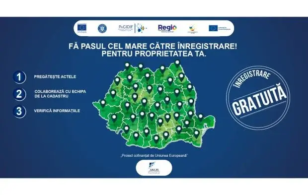 Fondurile europene accelerează intabularea proprietăților în zonele defavorizate