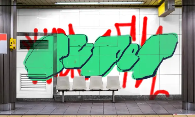 Graffiti artwork by super