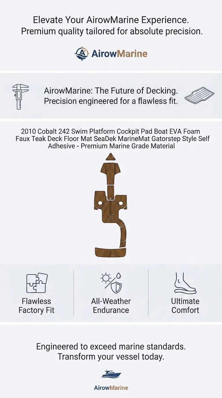 2010-cobalt-242-swim-platform-cockpit-pad-eva-foam-faux-teak-boat-deck-floor-mat detail
