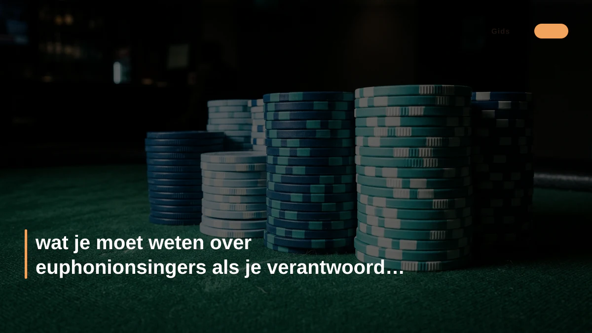 wat je moet weten over euphonionsingers als je verantwoord wilt spelen