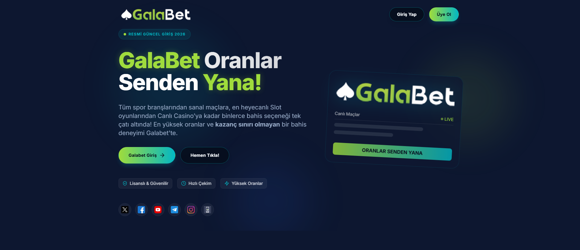 Screenshot of galabet.com