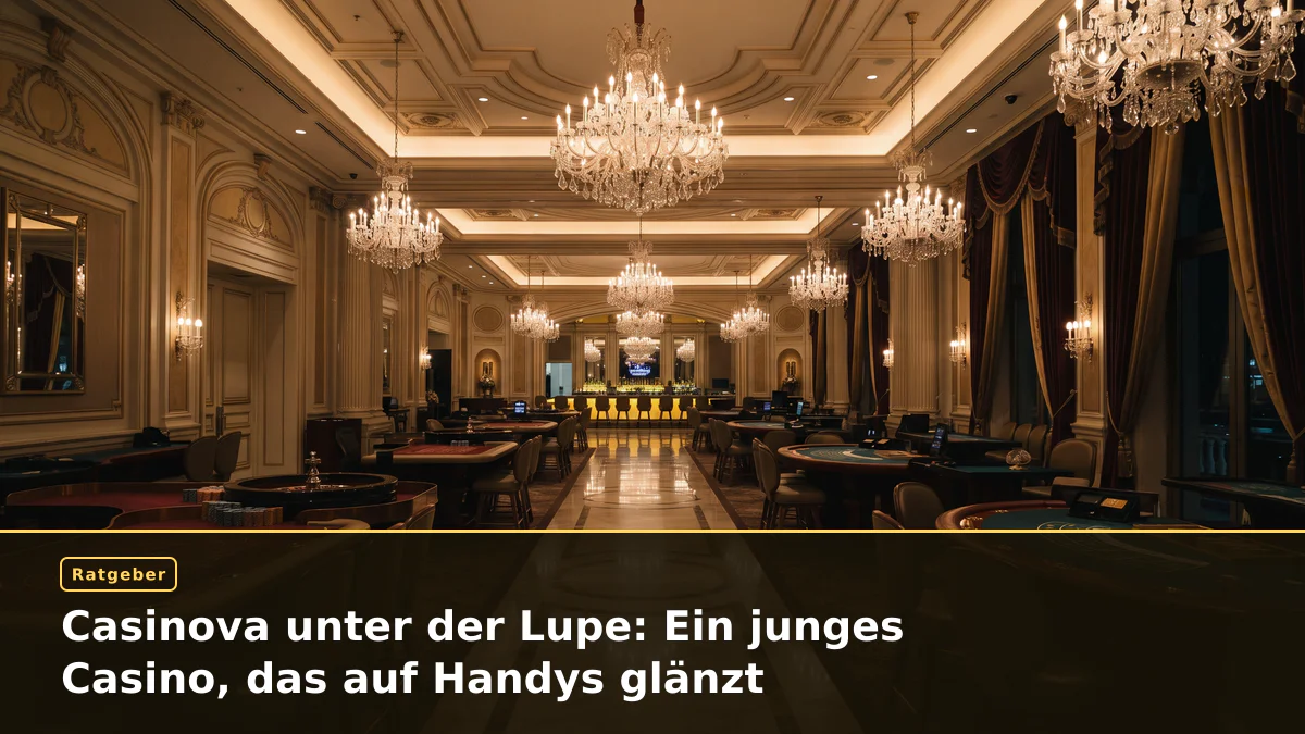 Casinova unter der Lupe: Ein junges Casino, das auf Handys glänzt