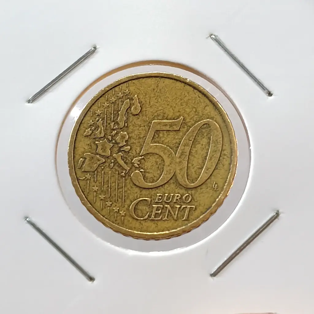 Lote com 4 Moedas Estrangeiras 2 quarter Dollar e 2 Centavos de Euro - Foto 6