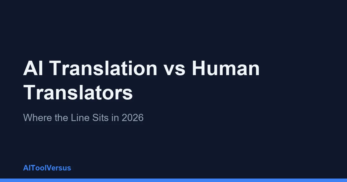 AI Translation vs Human Translators