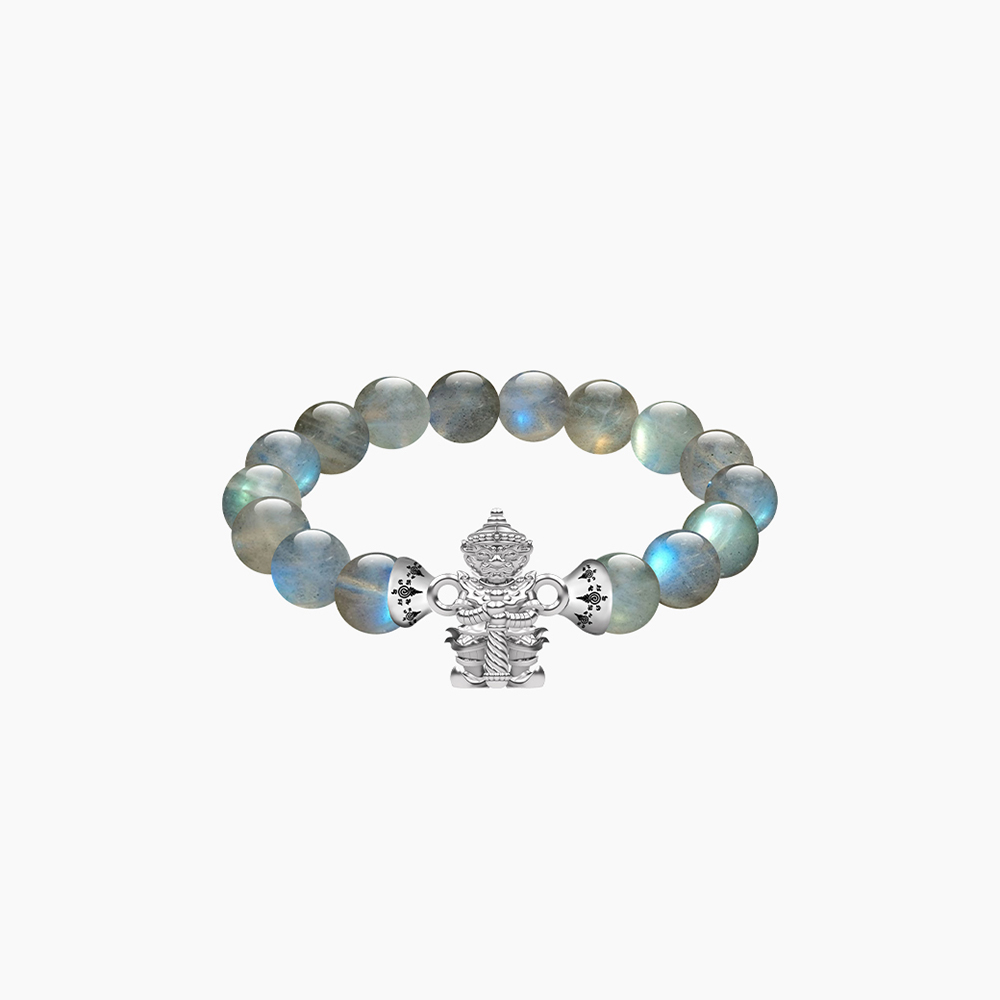สร้อยข้อมือท้าวเวสสุวรรณ AURORA DESIGN หินมงคลสีลาบราโดไรท์_0