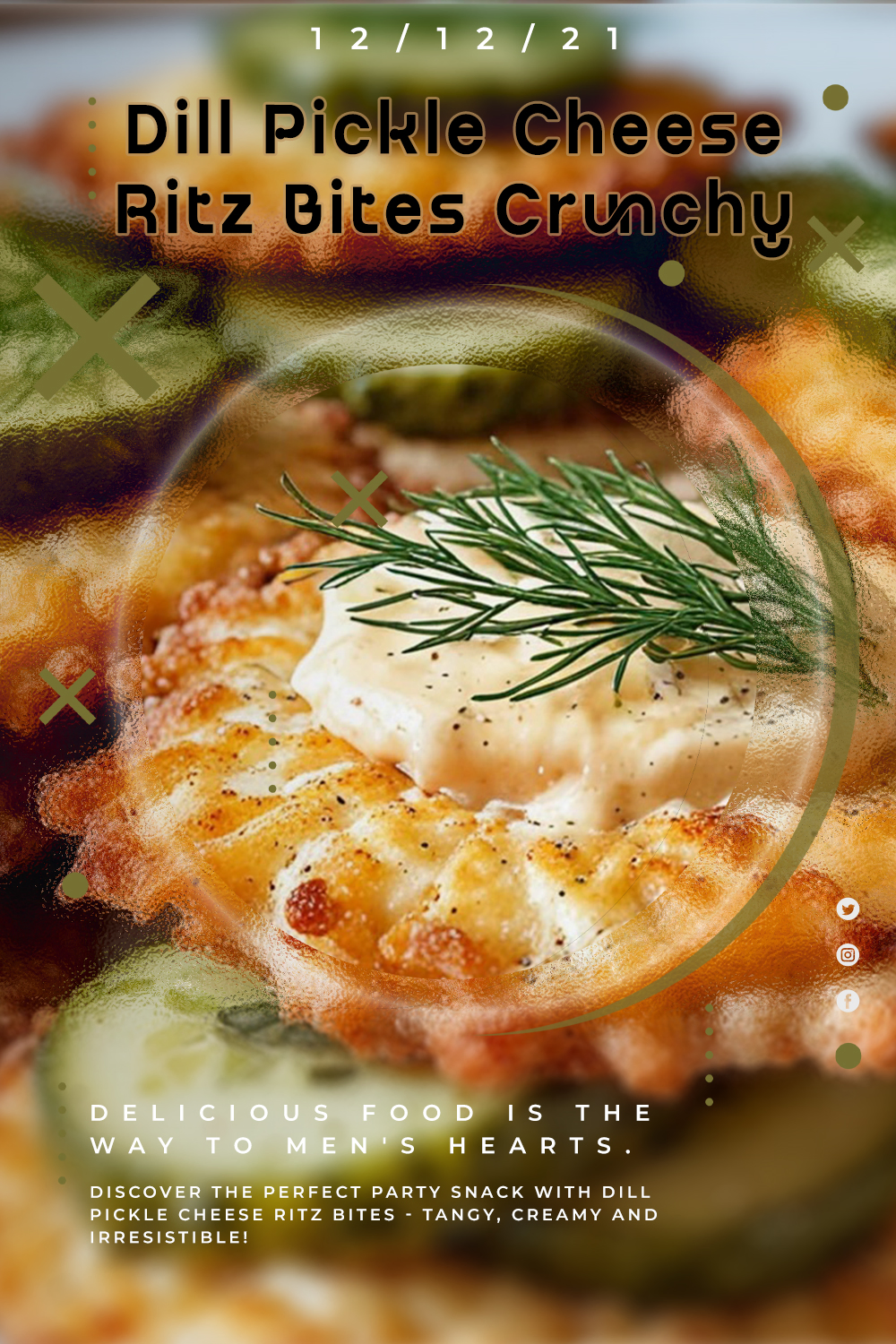 Dill Pickle Cheese Ritz Bites Crunchy Treats