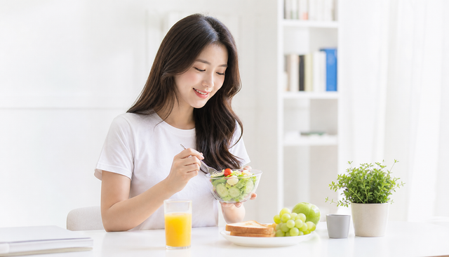 아침 운동을 하며 건강한 삶을 실천하는 사람