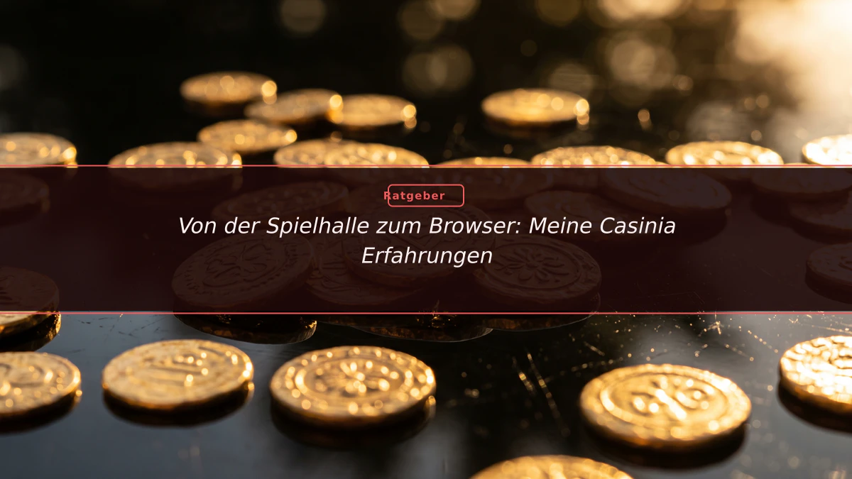 Von der Spielhalle zum Browser: Meine Casinia Erfahrungen