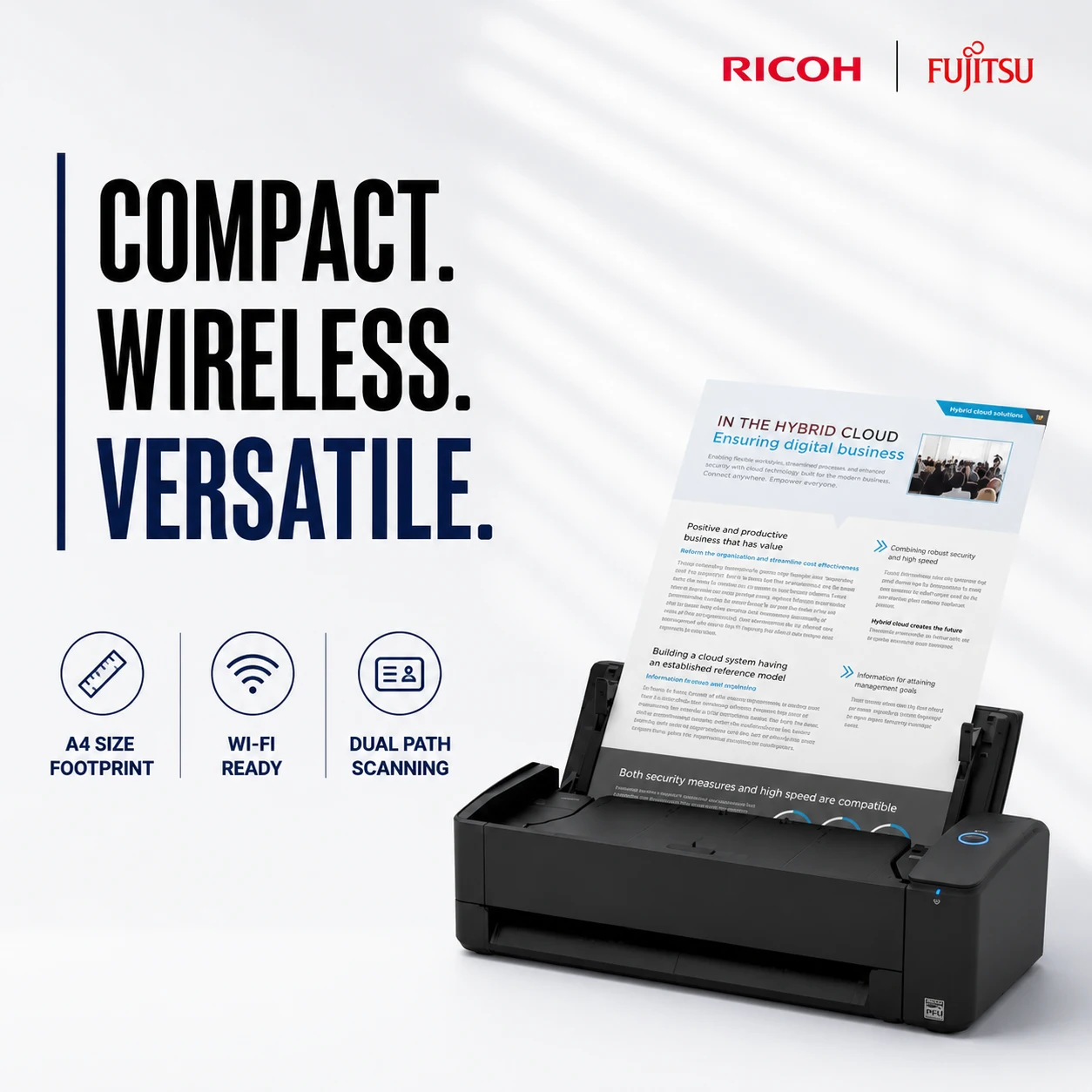Ricoh ScanSnap iX1300 Compact Wi-Fi Duplex Document Scanner Malaysia