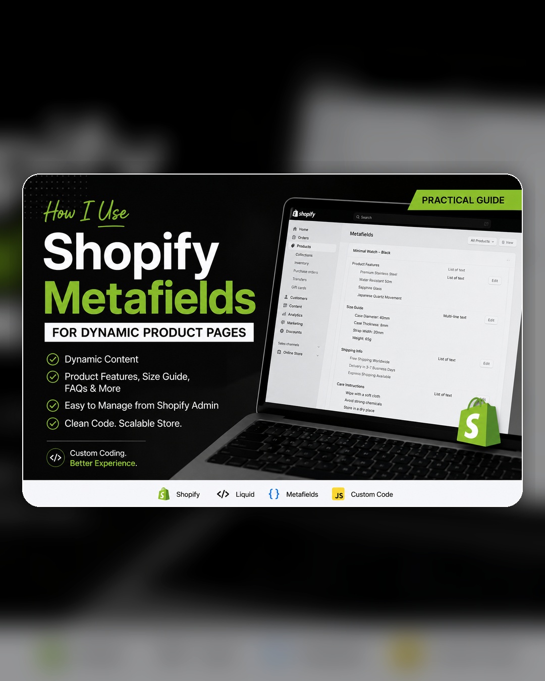 How I Use Shopify Metafields for Dynamic Product Pages