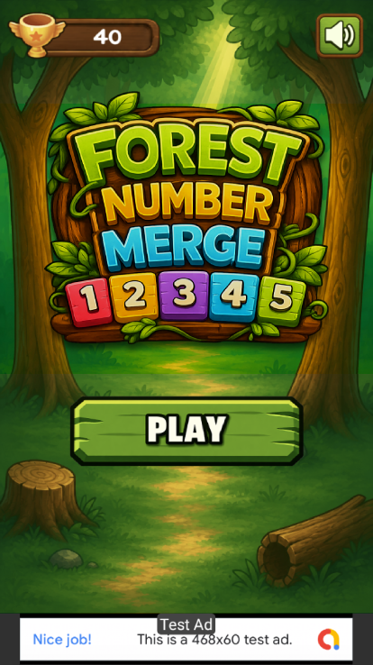 Forest Number Merge - Android Studio Puzzle Game with AdMob Ads - 3