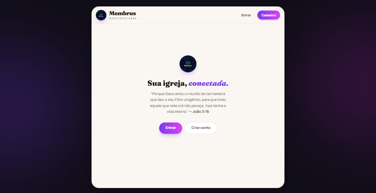 Membrus | Plataforma de Gestão de Membros e Comunidades