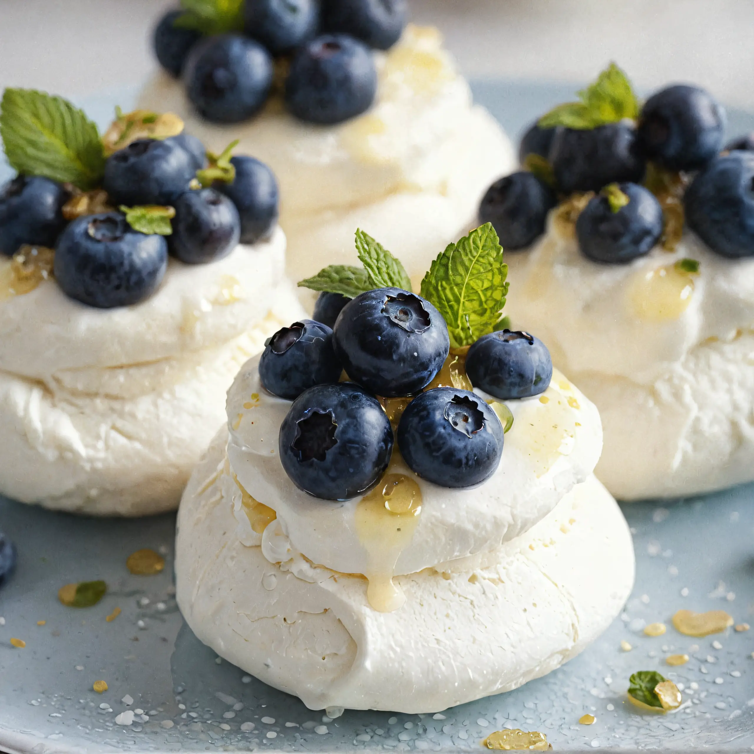 Lemon Blueberry Mini Pavlovas Recipe