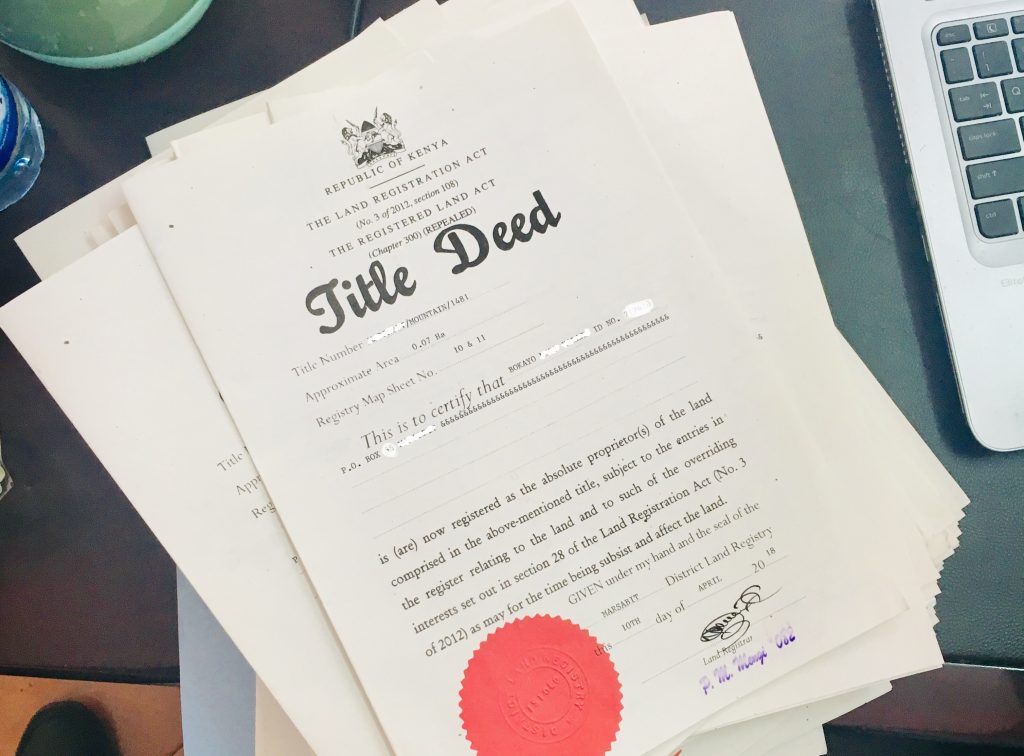 Title deed