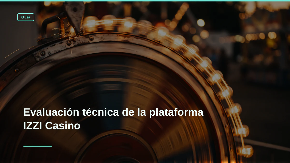 Evaluación técnica de la plataforma IZZI Casino
