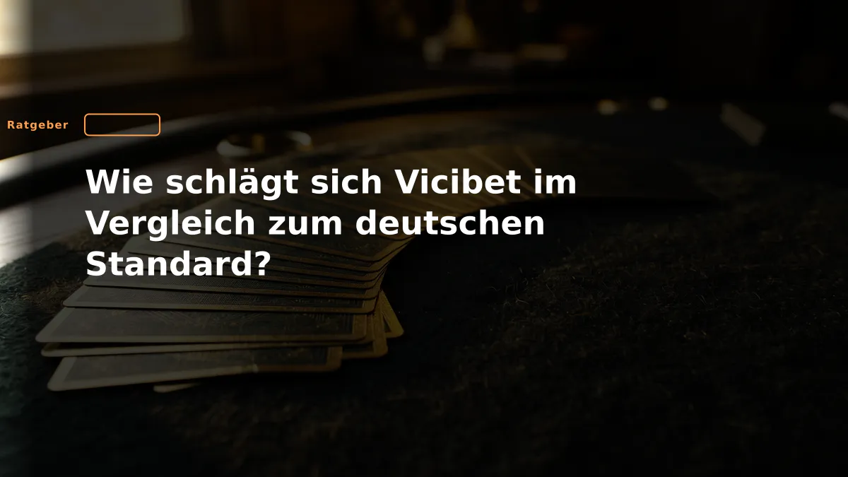 Wie schlägt sich Vicibet im Vergleich zum deutschen Standard?