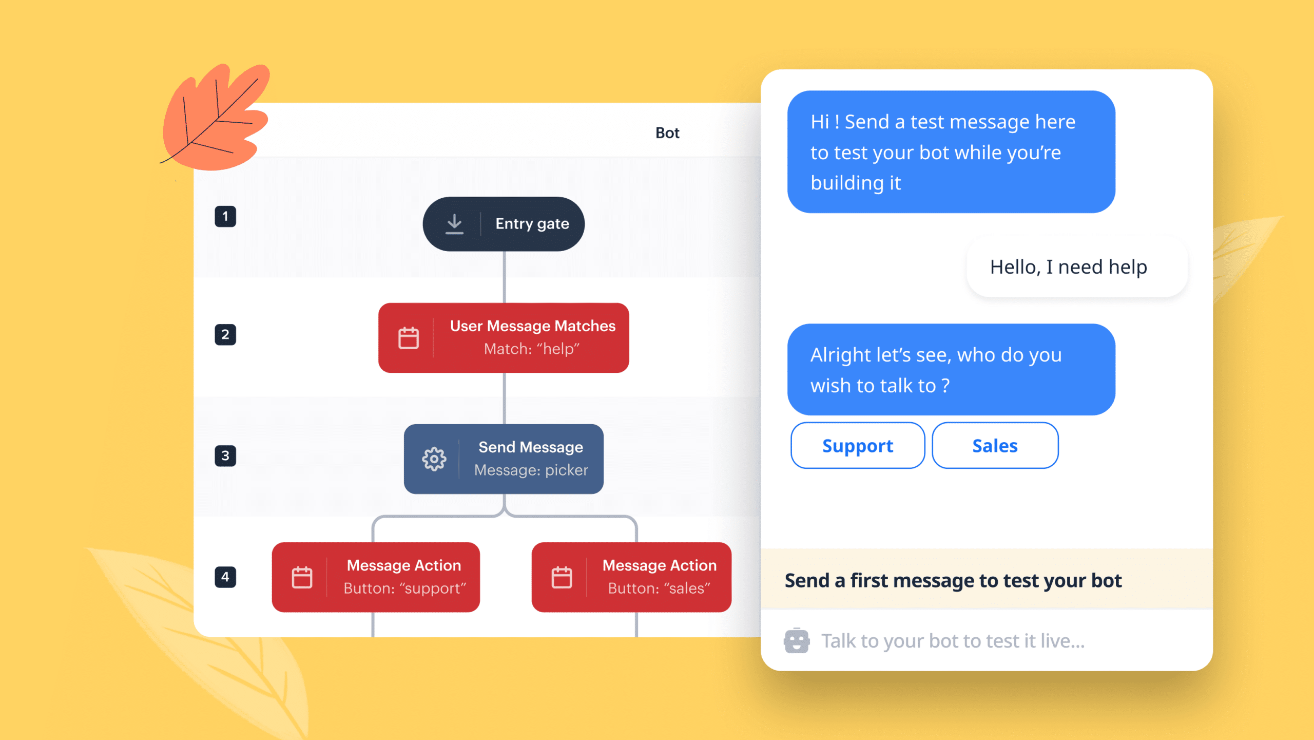 Creer un chatbot sans coder
