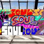 Graffiti artwork by Village
