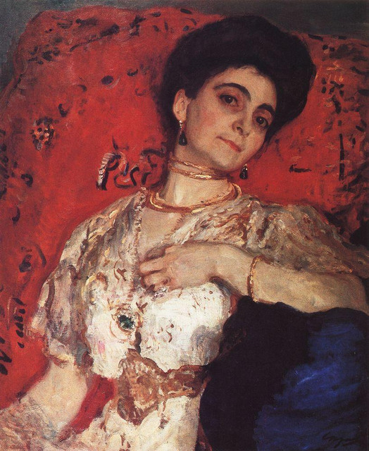 Портрет М Н Акимовой 1908