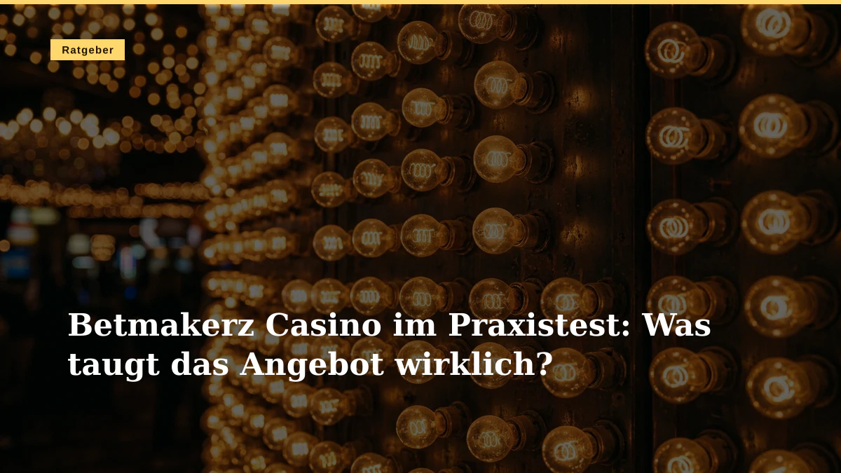 Betmakerz Casino im Praxistest: Was taugt das Angebot wirklich?