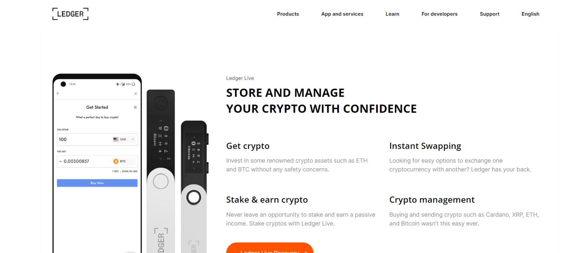 Stored capture of ledggerlvewllt.webflow.io