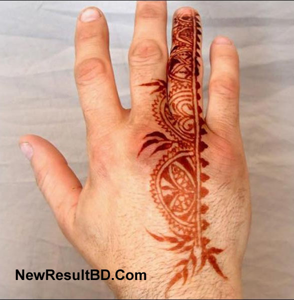 Men's Mehedi Design