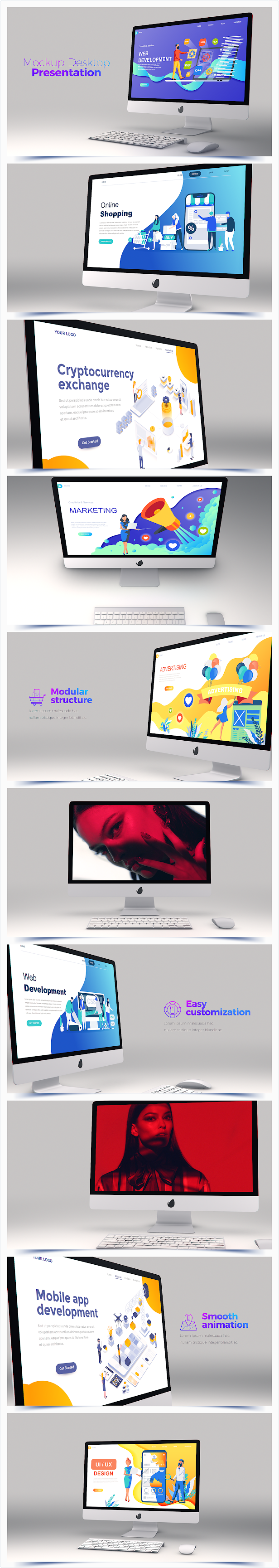 Mockup Desktop // Website Presentation - 7
