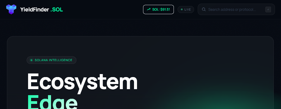 Screenshot of yieldfinder.fi