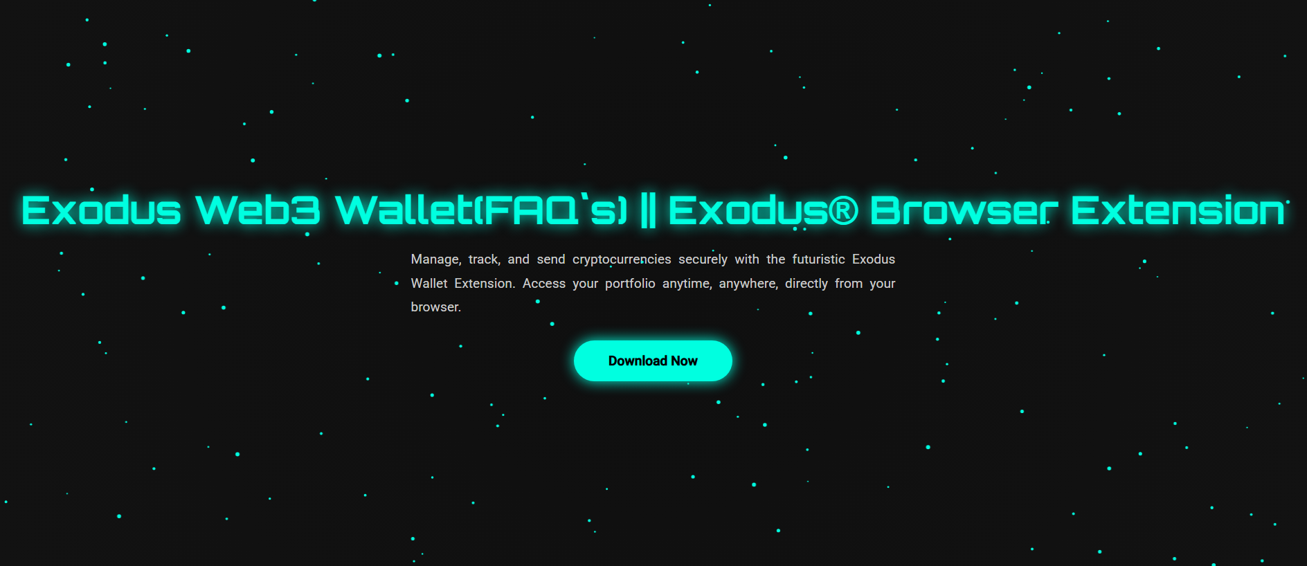 Stored capture of doc-web3-exxodus.pages.dev
