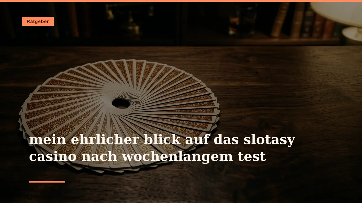 mein ehrlicher blick auf das slotasy casino nach wochenlangem test