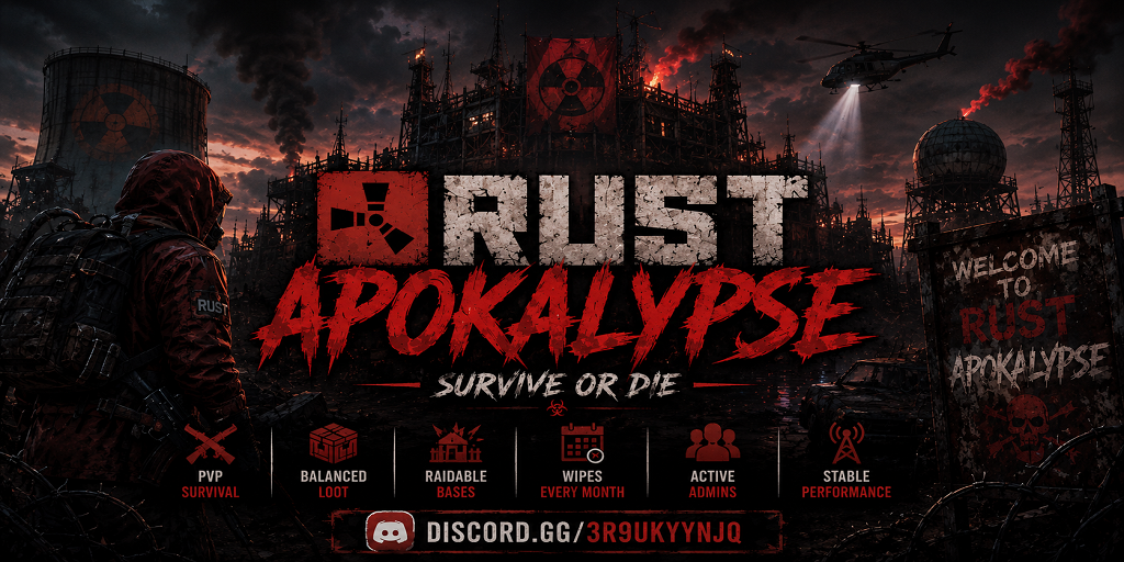 [EU/DE]|Rust Apokalypse|Solo/Duo/Trio|Monthly Wipe image