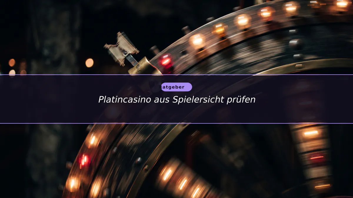 Platincasino aus Spielersicht prüfen