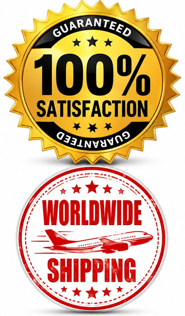 100% Satisfaction Guarantee and Worldwide Shipping