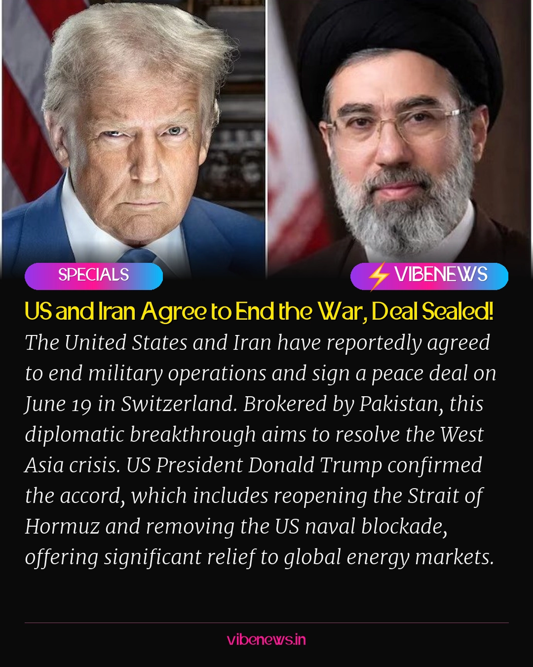 US and Iran Agree to End the War, Deal Sealed!