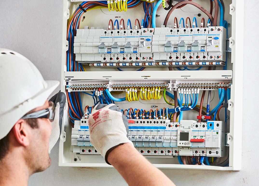 Neat electrical wiring installation