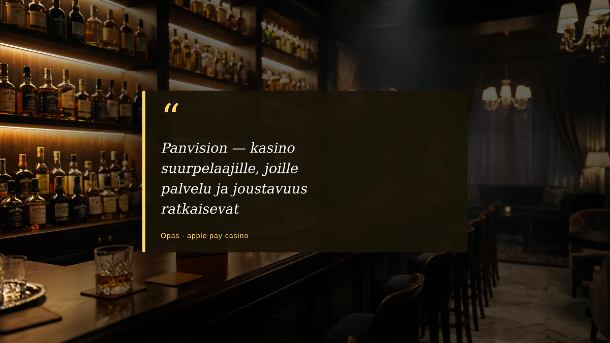 Panvision — kasino suurpelaajille, joille palvelu ja joustavuus ratkaisevat