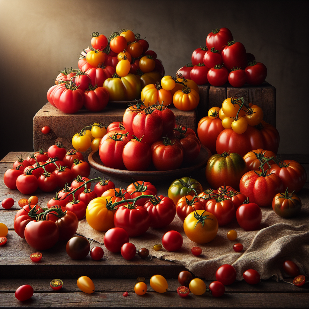 토마토 A vibrant display of various t - 알밥이의 식자재 노트