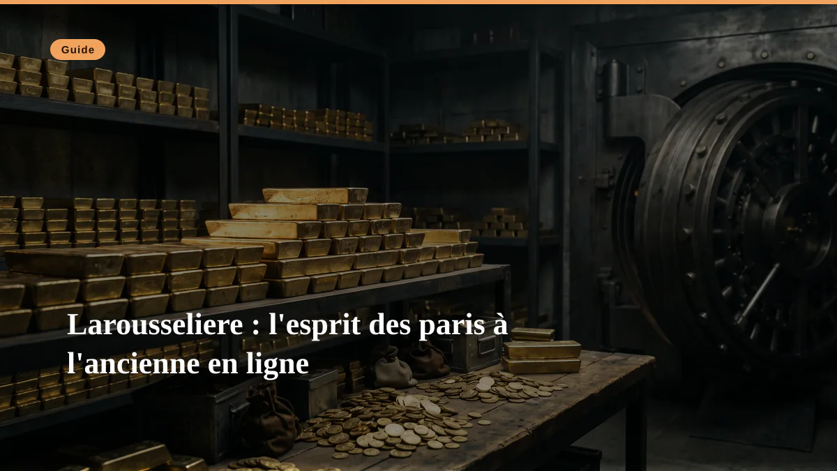Larousseliere : l'esprit des paris à l'ancienne en ligne