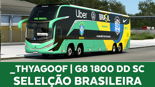 Skin Seleção Brasileira 2026 (G8 1800 DD Scania)