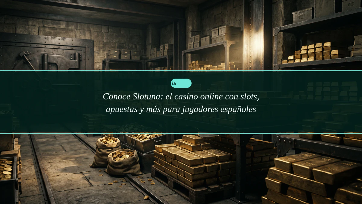 Conoce Slotuna: el casino online con slots, apuestas y más para jugadores españoles