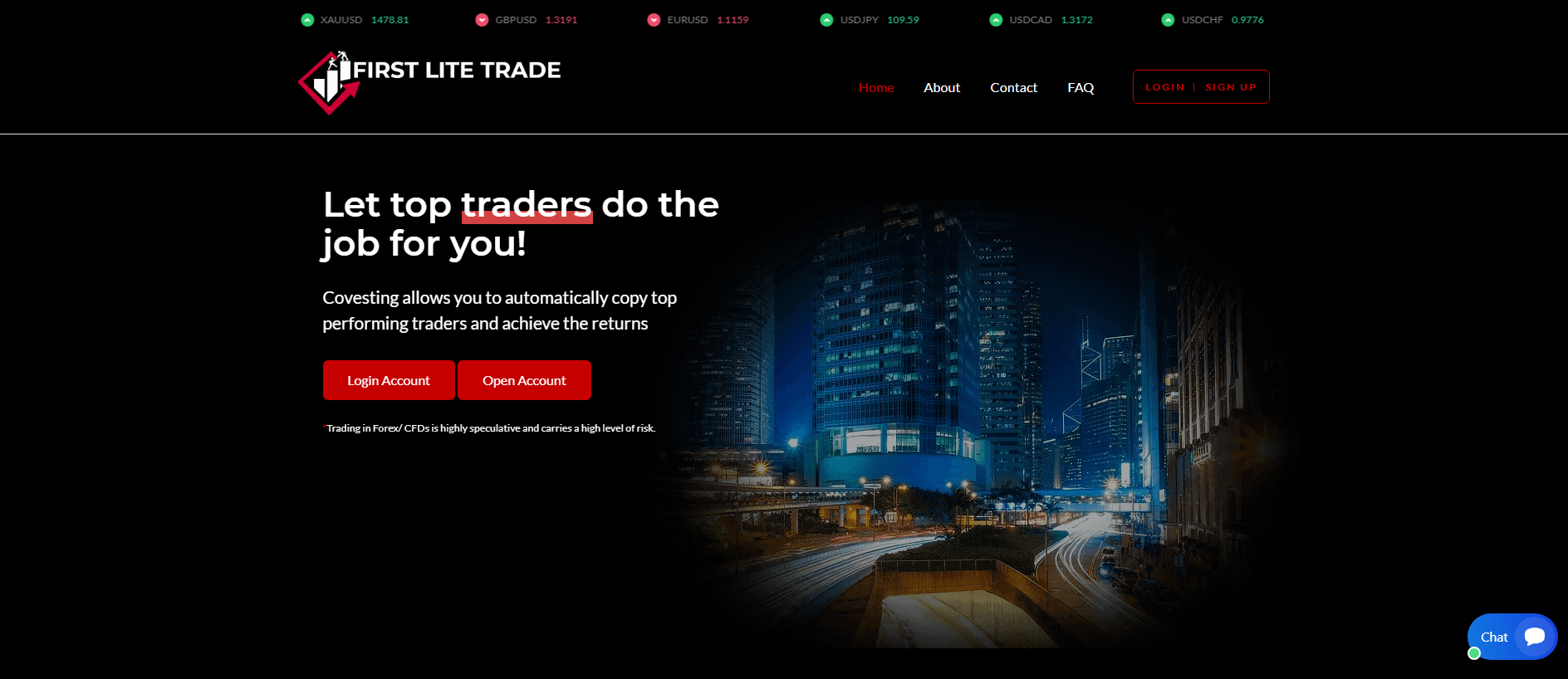 Stored capture of firstlitetrade.live