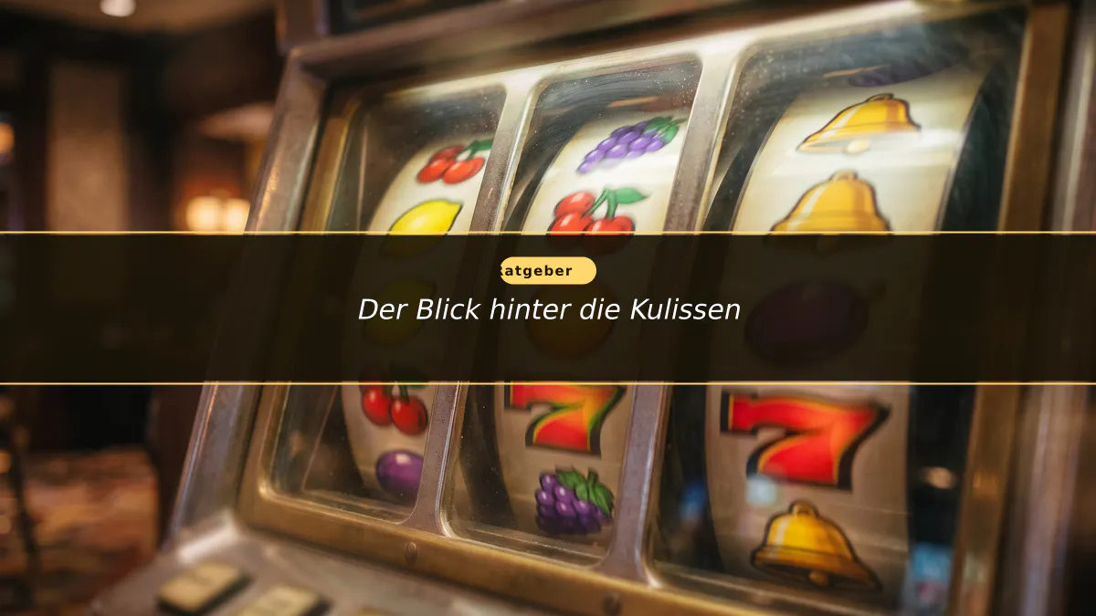 Der Blick hinter die Kulissen